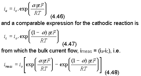 Tafel plot, Tafel equation, and Butler–Volmer equation. The Tafel